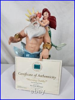 WDCC Morning Daddy Little Mermaid Ariel & King Triton Disney, Mint, Box, COA WDCC Morning Daddy Little Mermaid Ariel & King Triton Disney, Mint, Box, COA