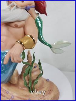WDCC Morning Daddy Little Mermaid Ariel & King Triton Disney, Mint, Box, COA WDCC Morning Daddy Little Mermaid Ariel & King Triton Disney, Mint, Box, COA
