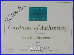 WDCC Seaside Serenade Ariel from Disney's The Little Mermaid in Box Signed COA