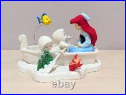 Walt Disney Dept 56 Riding The Sea With Ariel Snowbabies Little Mermaid Rare