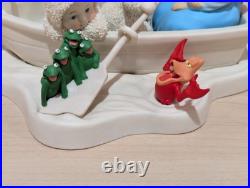 Walt Disney Dept 56 Riding The Sea With Ariel Snowbabies Little Mermaid Rare