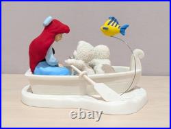 Walt Disney Dept 56 Riding The Sea With Ariel Snowbabies Little Mermaid Rare