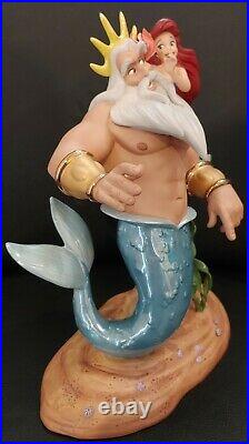 Wdcc The Little Mermaid Ariel King Triton Morning Daddy Disney + Box/coa Mint