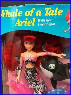 Whale of a Tale Ariel Doll with friend Spot The Little Mermaid Tyco Disney 1833
