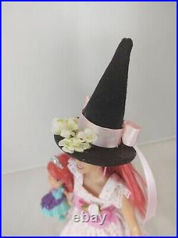 Witch Barbie OOAK Halloween Costume + Disney The Little Mermaid Ariel figure
