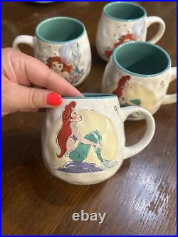 Zrike Disney Princess Little Mermaid Ariel Mugs Set Of 4