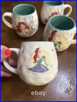 Zrike Disney Princess Little Mermaid Ariel Mugs Set Of 4